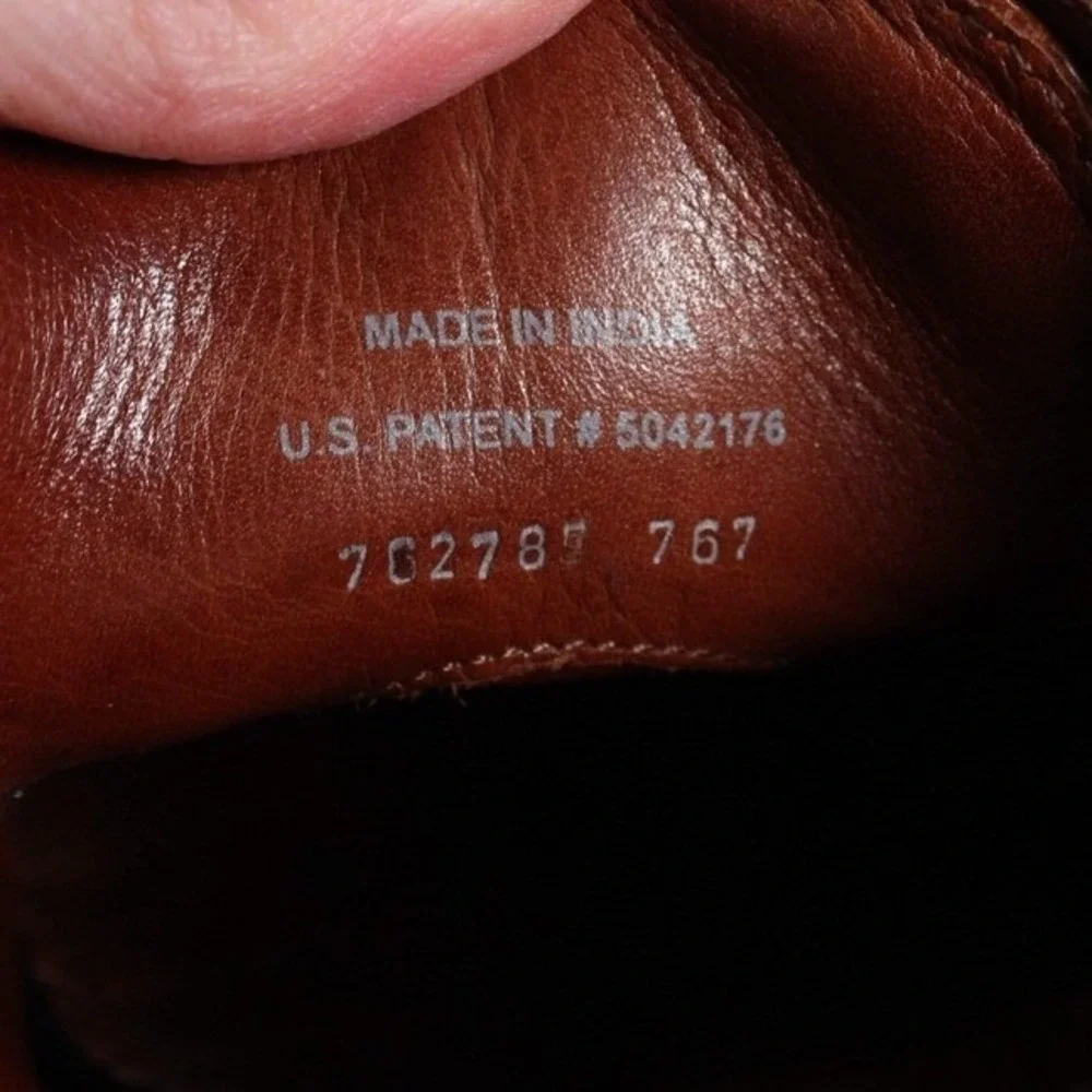Cole Haan Mens Brown Leather Moc‎ Toe Derby Shoes N Air 9 M 762785